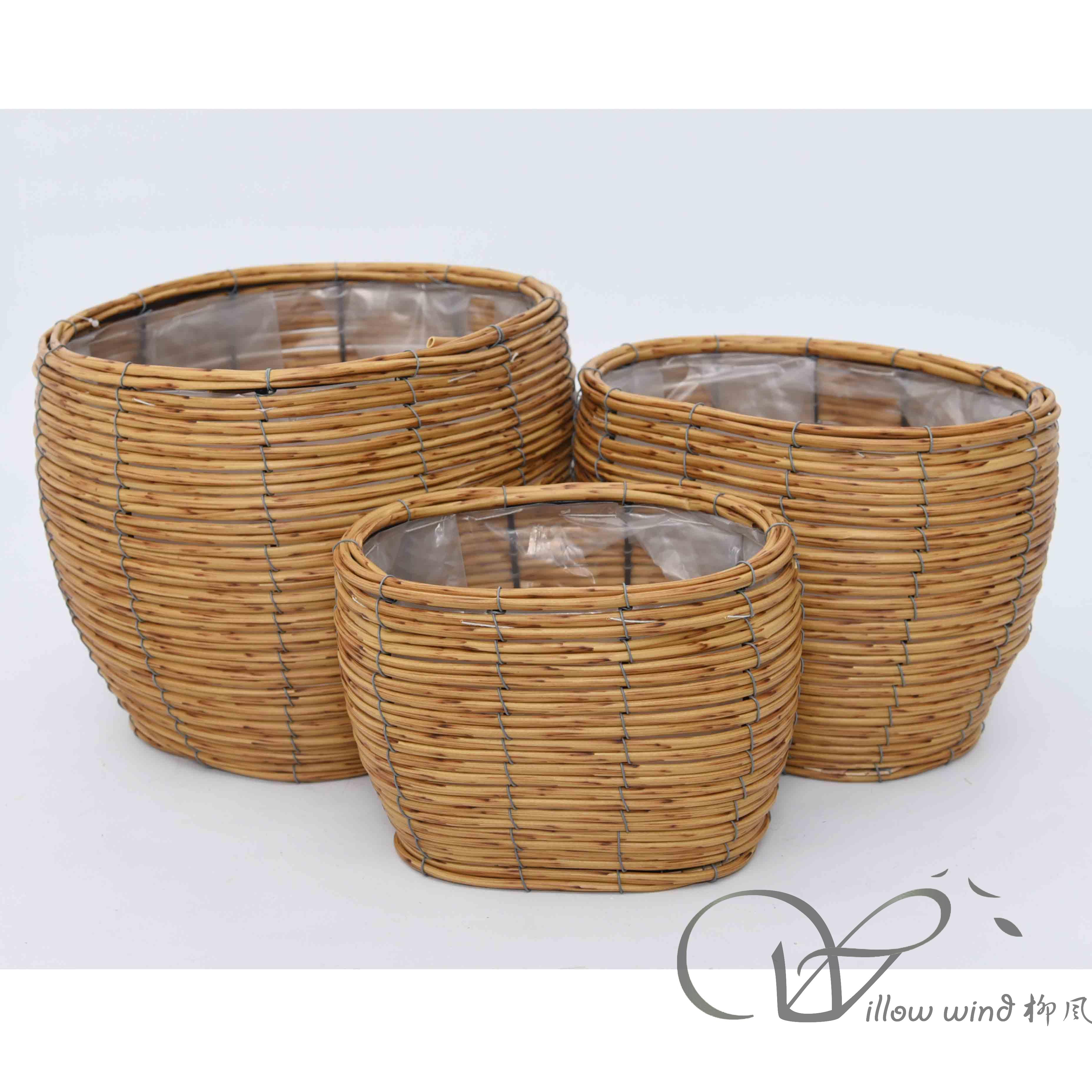柳風(fēng)收納，客廳收納柳編筐