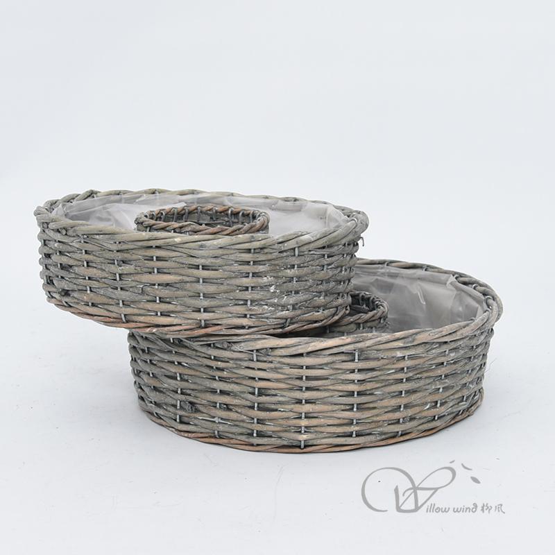 柳風(fēng)收納，客廳收納柳編筐