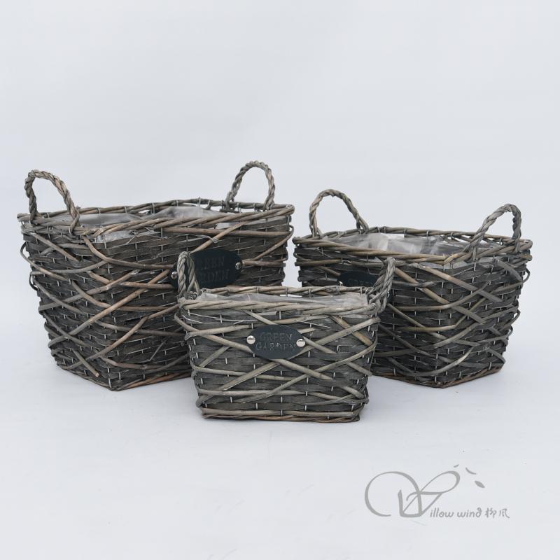 柳風(fēng)收納，客廳收納柳編筐