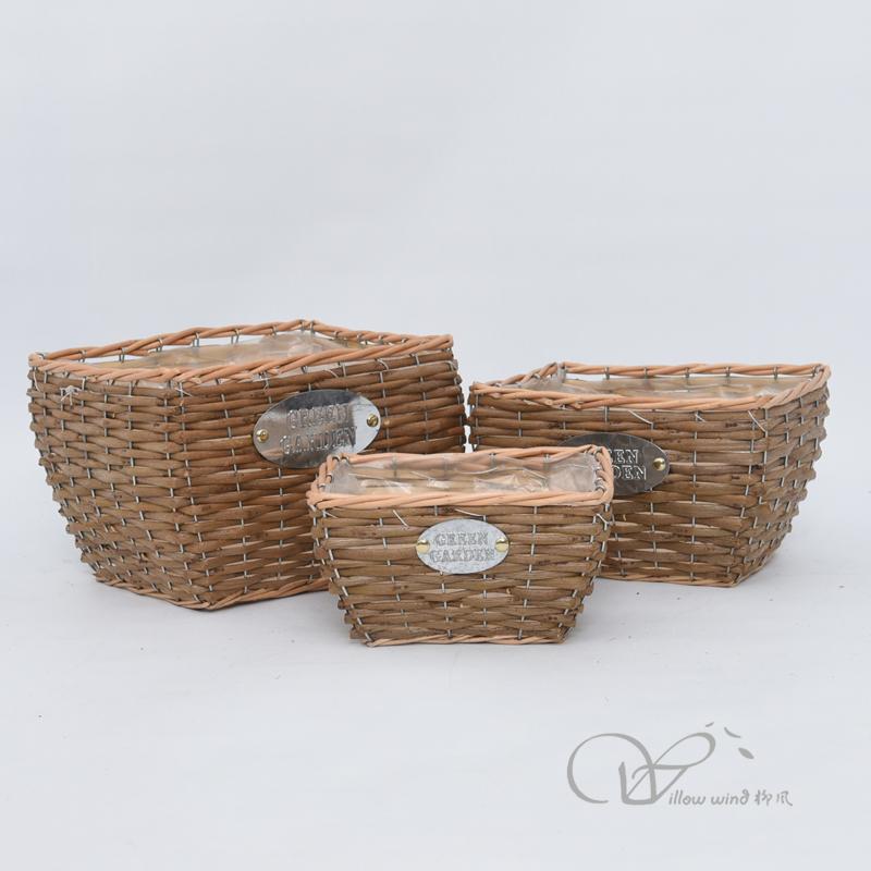 柳風(fēng)收納，客廳收納柳編筐